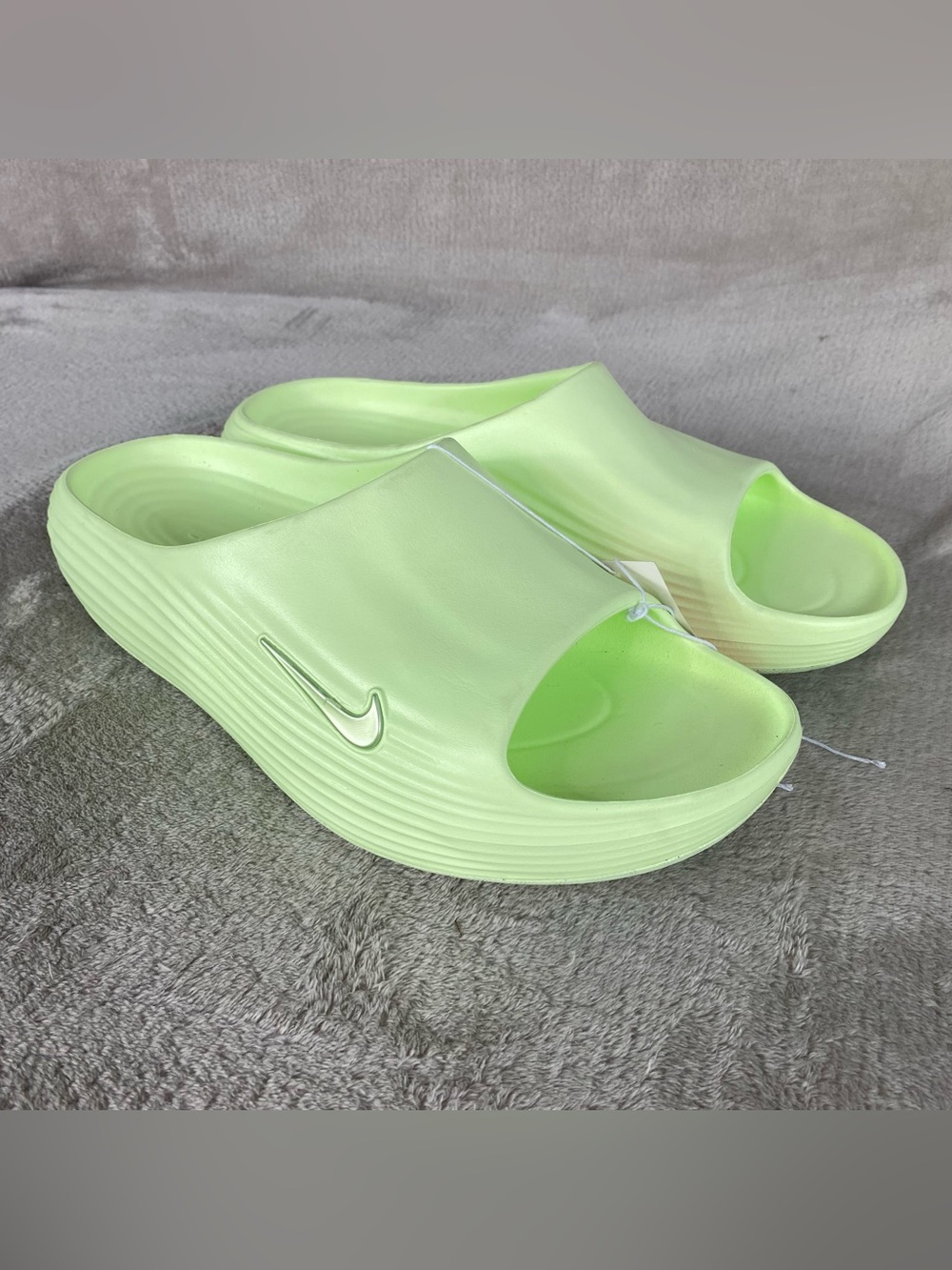 Nike ReactX Rejuven8 Slide Barely Volt Sandals Mens Size 13 Water Comfort NEW